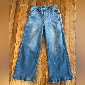 Classic Denim Wide Leg Jeans